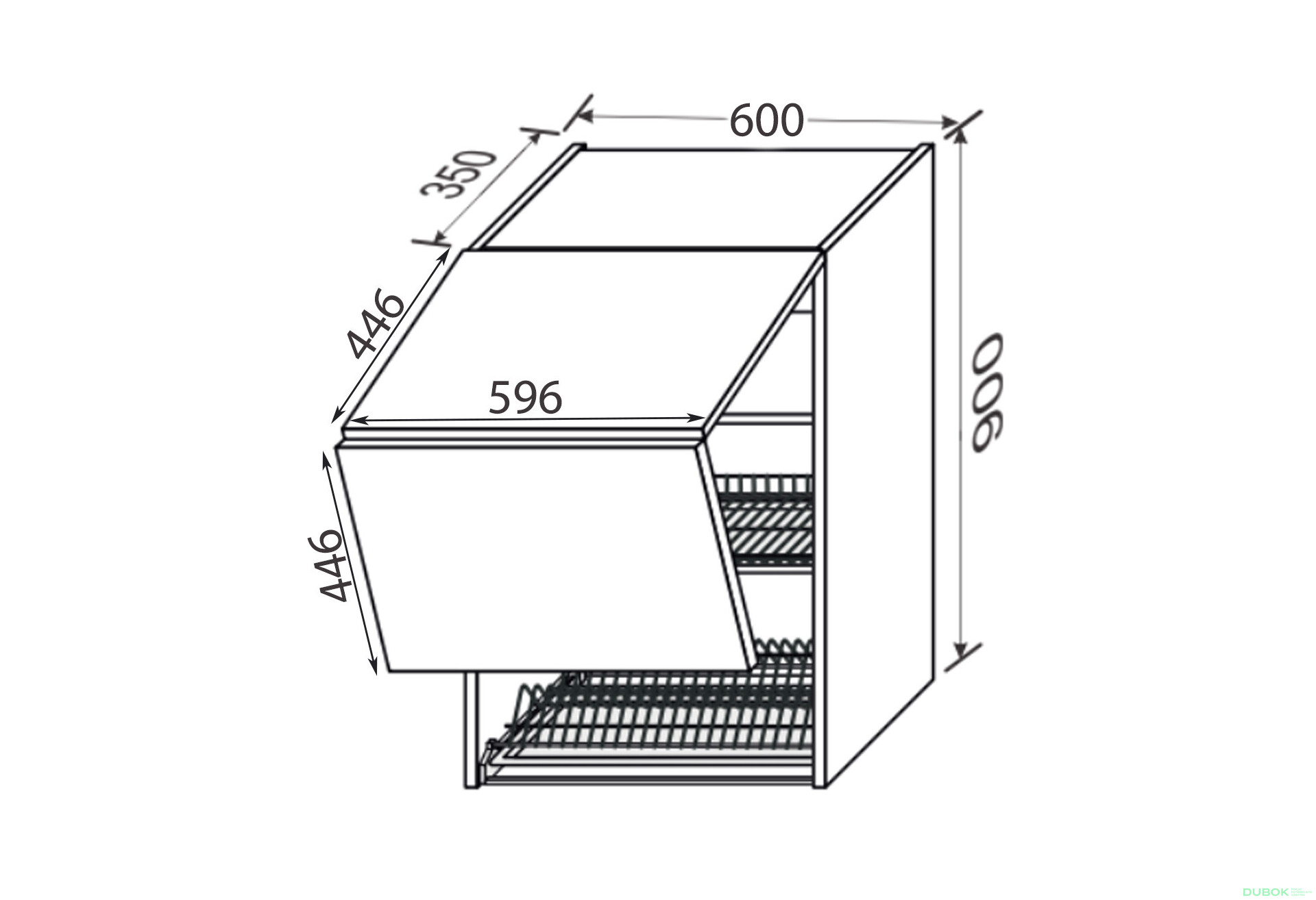 Vrchní 60VS/900 2dv sušička Aventos Pro Blum+GTV Millenium Premium - Fotografie 2 Fotografie 2 - Vrchní 60VS/900 2dv sušička Aventos Pro Blum+GTV Millenium Premium