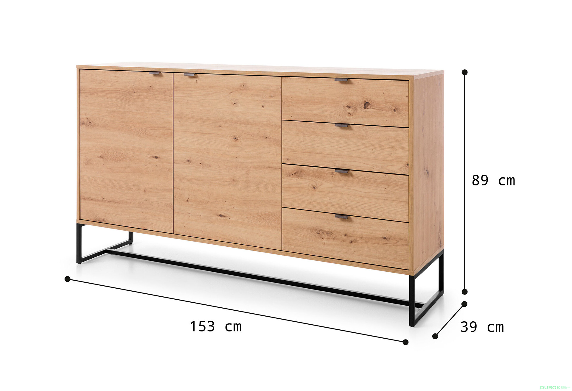 Komoda AK153 dub artisan Amber - Fotografie 11 Fotografie 11 - Komoda AK153 dub artisan Amber