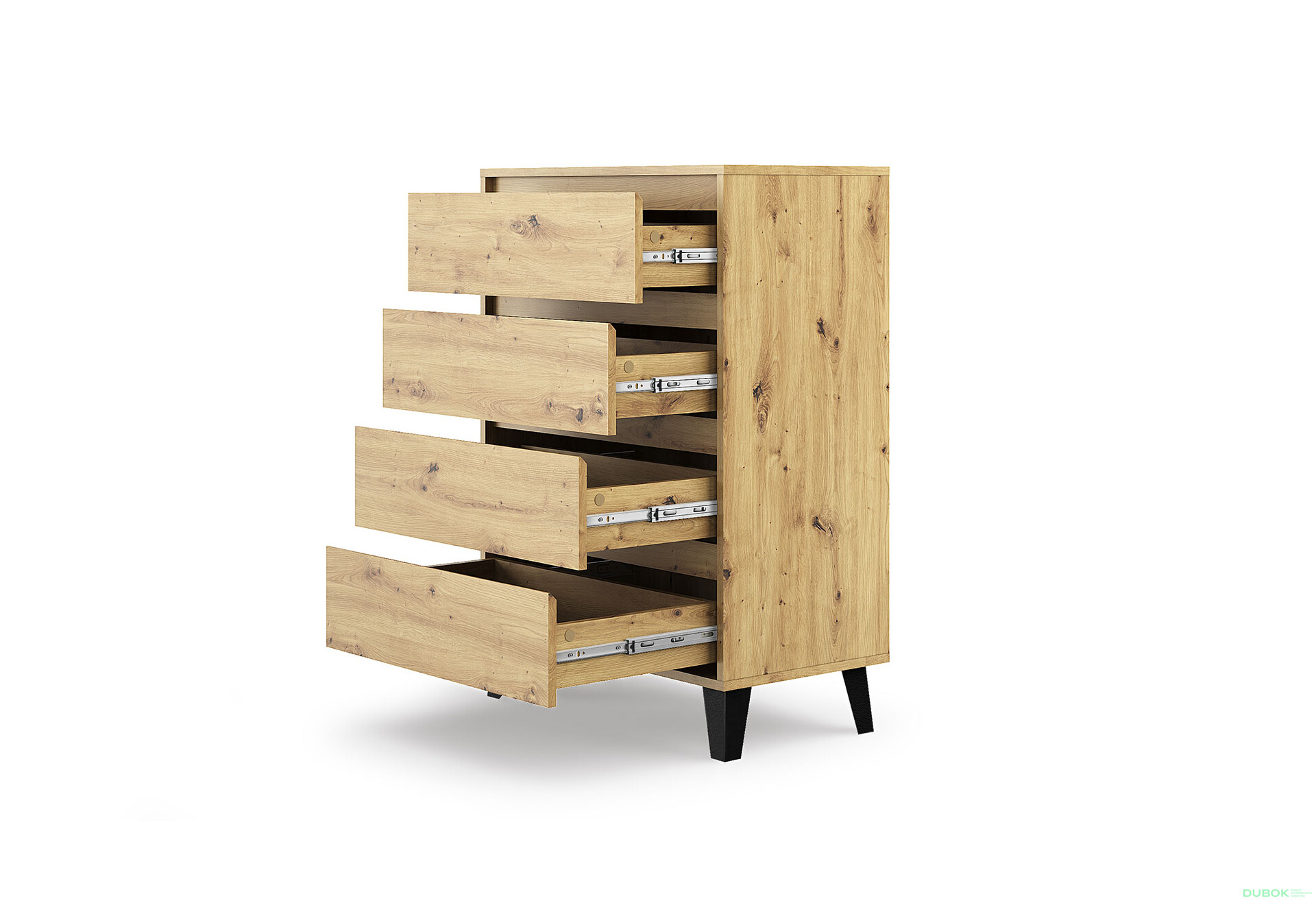 Komoda Borg 4s/70 dub artisan - Fotografie 5 Fotografie 5 - Komoda Borg 4s/70 dub artisan