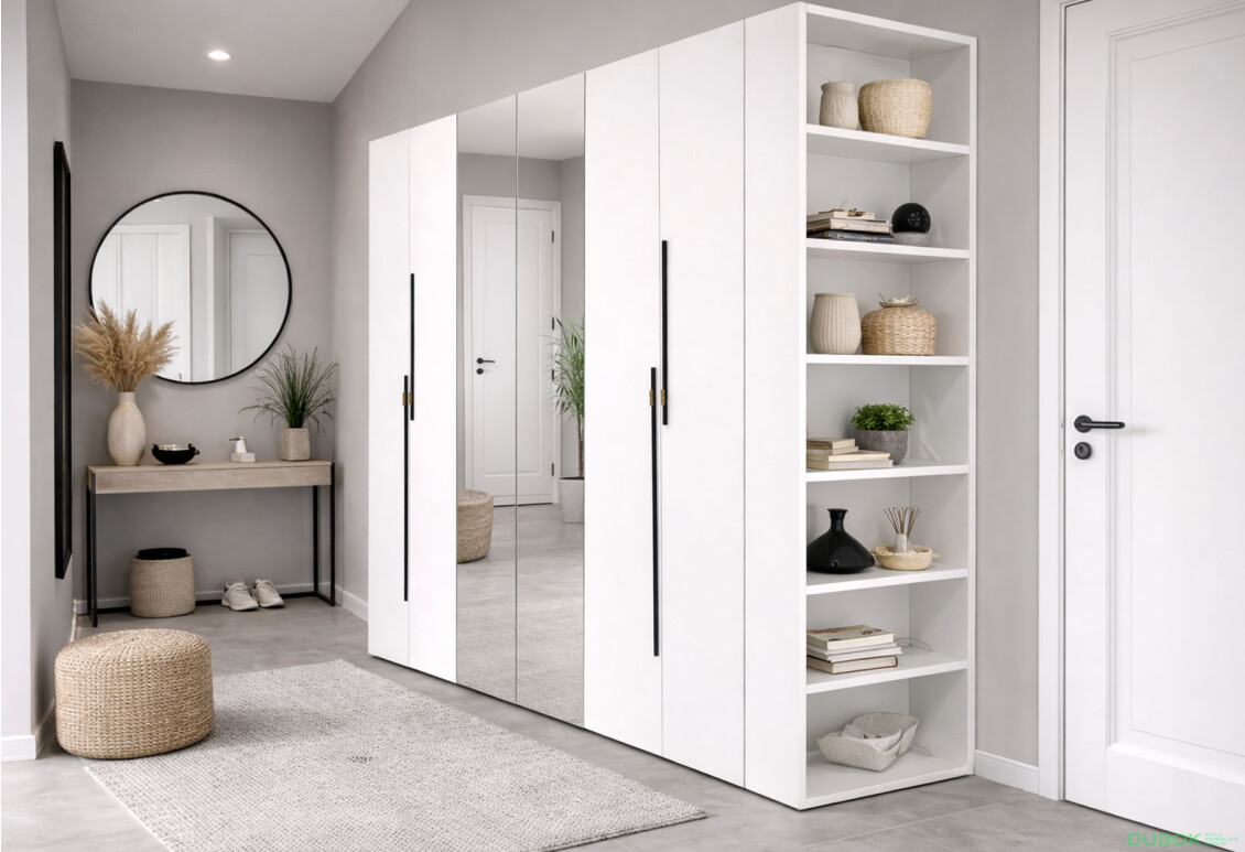 Fotografie 2 - Skříň 6D 260 cm se zrcadlem nymphaea alba Space