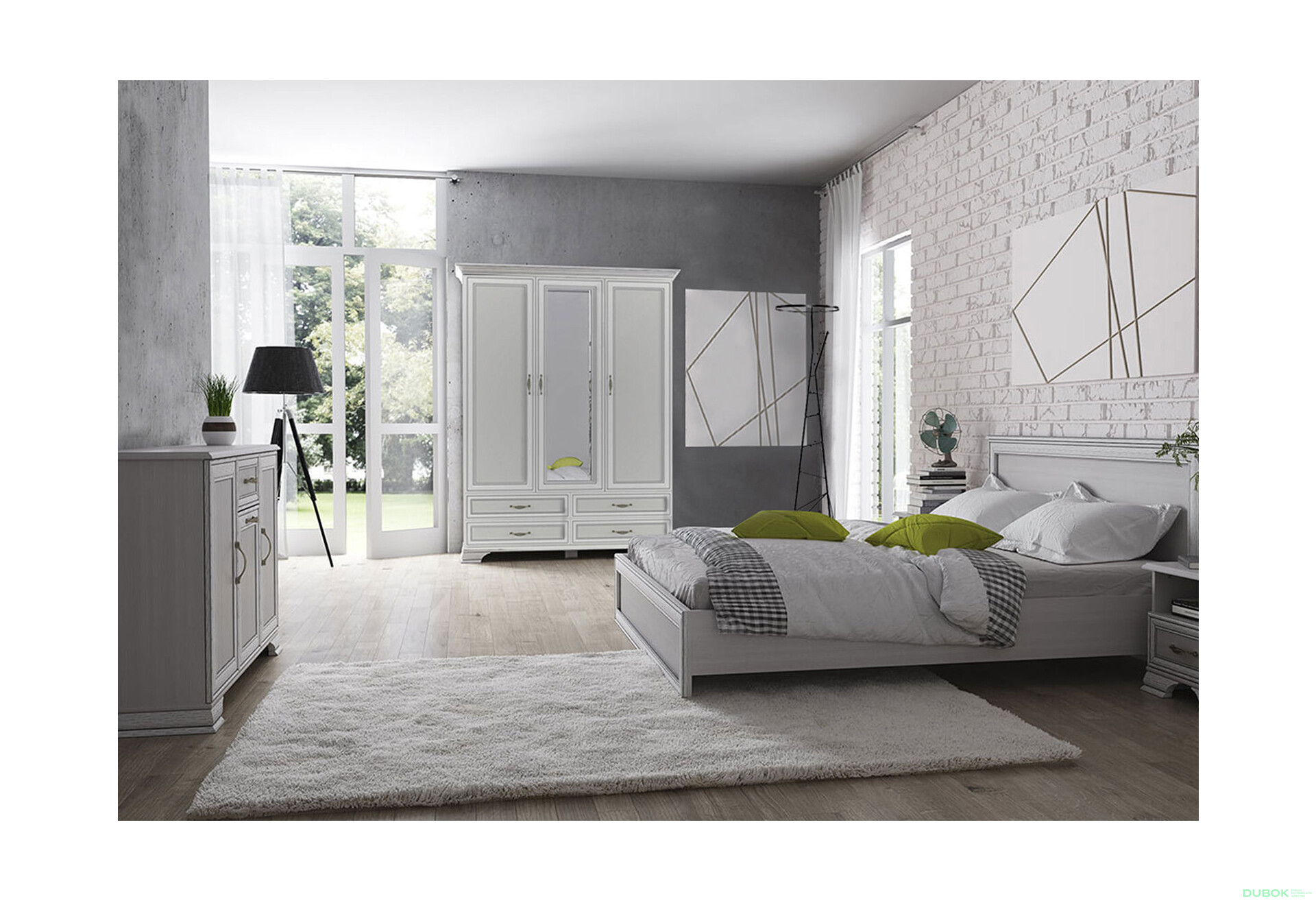 Ložnice 3D 160 fineline crema Tiffany II - Fotografie 1 Fotografie 1 - Ložnice 3D 160 fineline crema Tiffany II