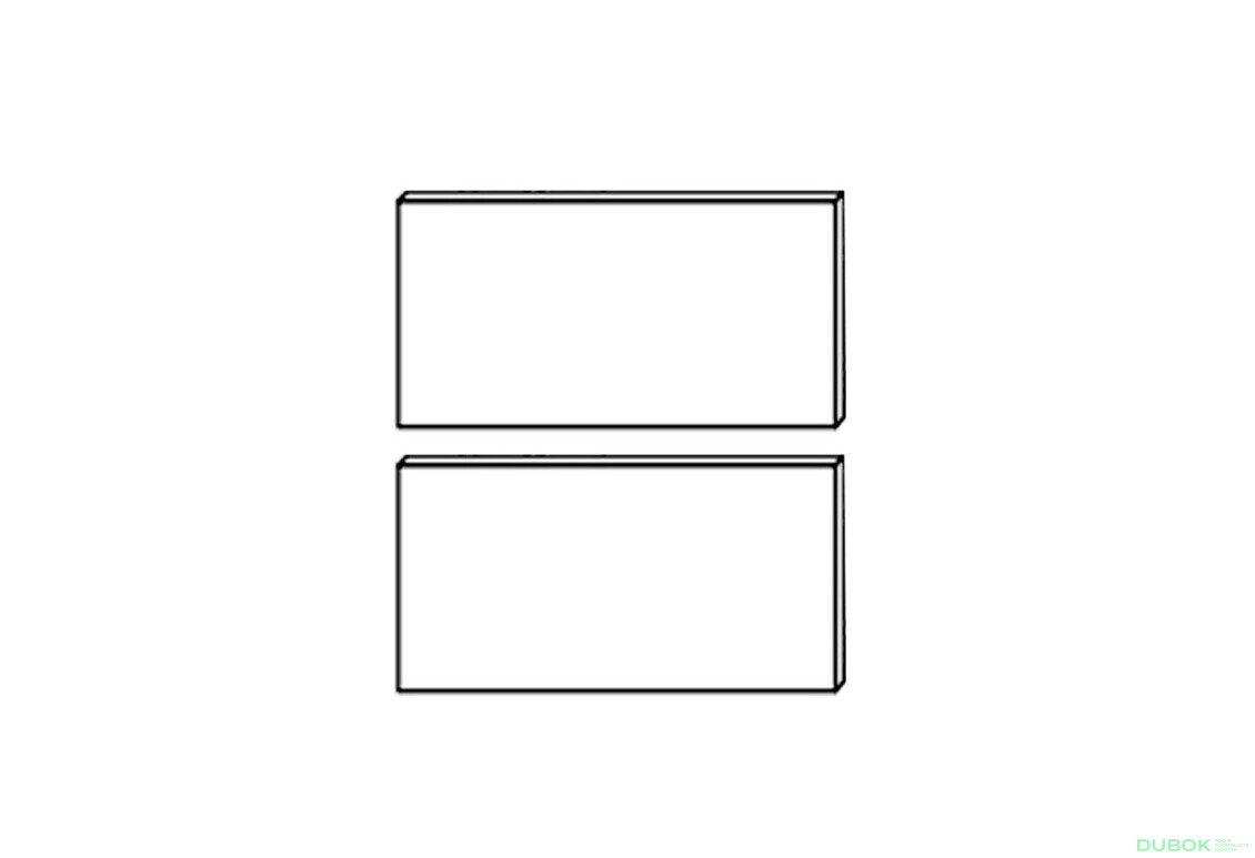 Fasáda 80N 2šx Pro Hettich 720mm Millenium