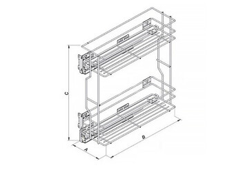 Cargo chrom. 300 mm REJS