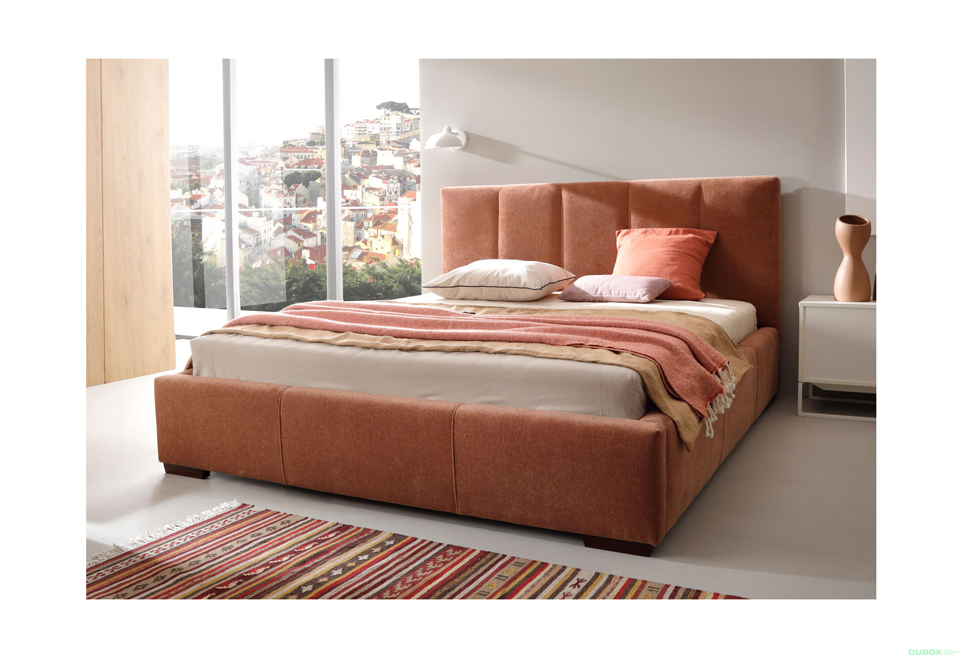 Fotografie 2 - Postel Vanessa 180x200 Storm 54 Davis C4 Orzech