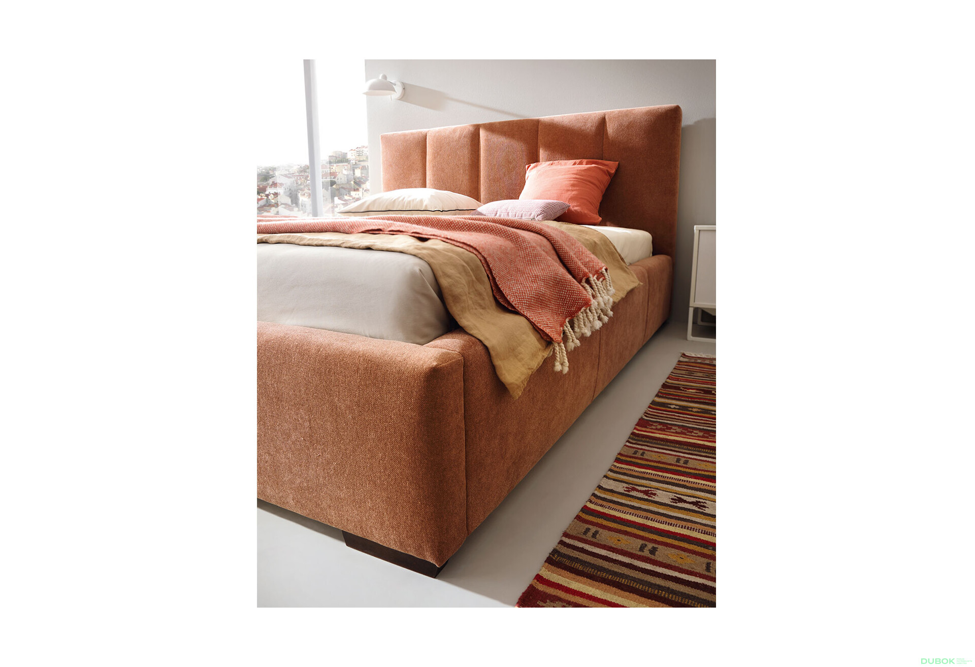 Fotografie 4 - Postel Vanessa 180x200 Storm 54 Davis C4 Orzech