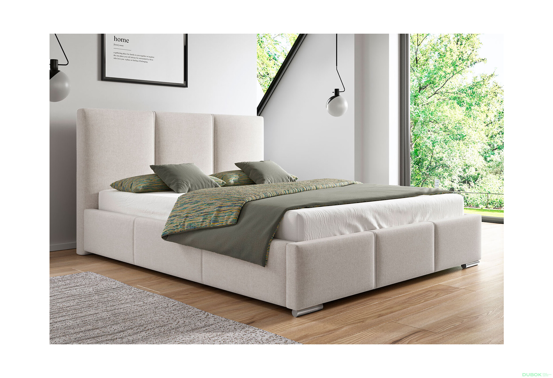 Fotografie 2 - Postel Parma 180x200 Solid 03 Davis Chrom F4
