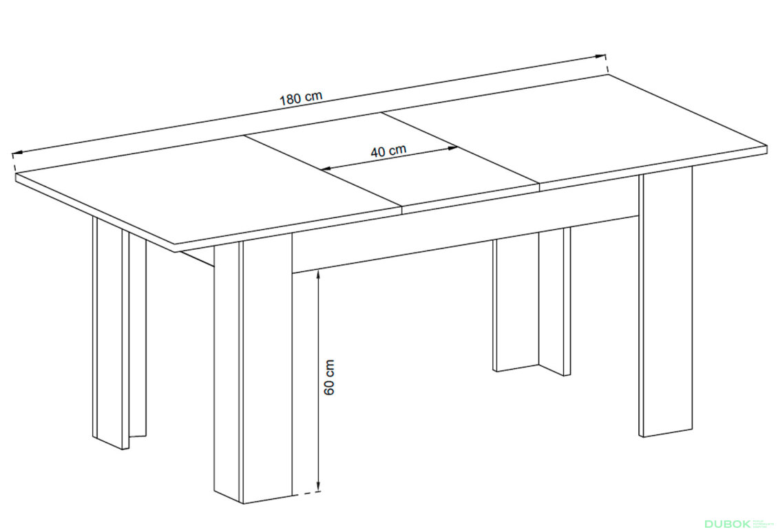 Fotografie 5 - Stůl L140 Sky country šedá