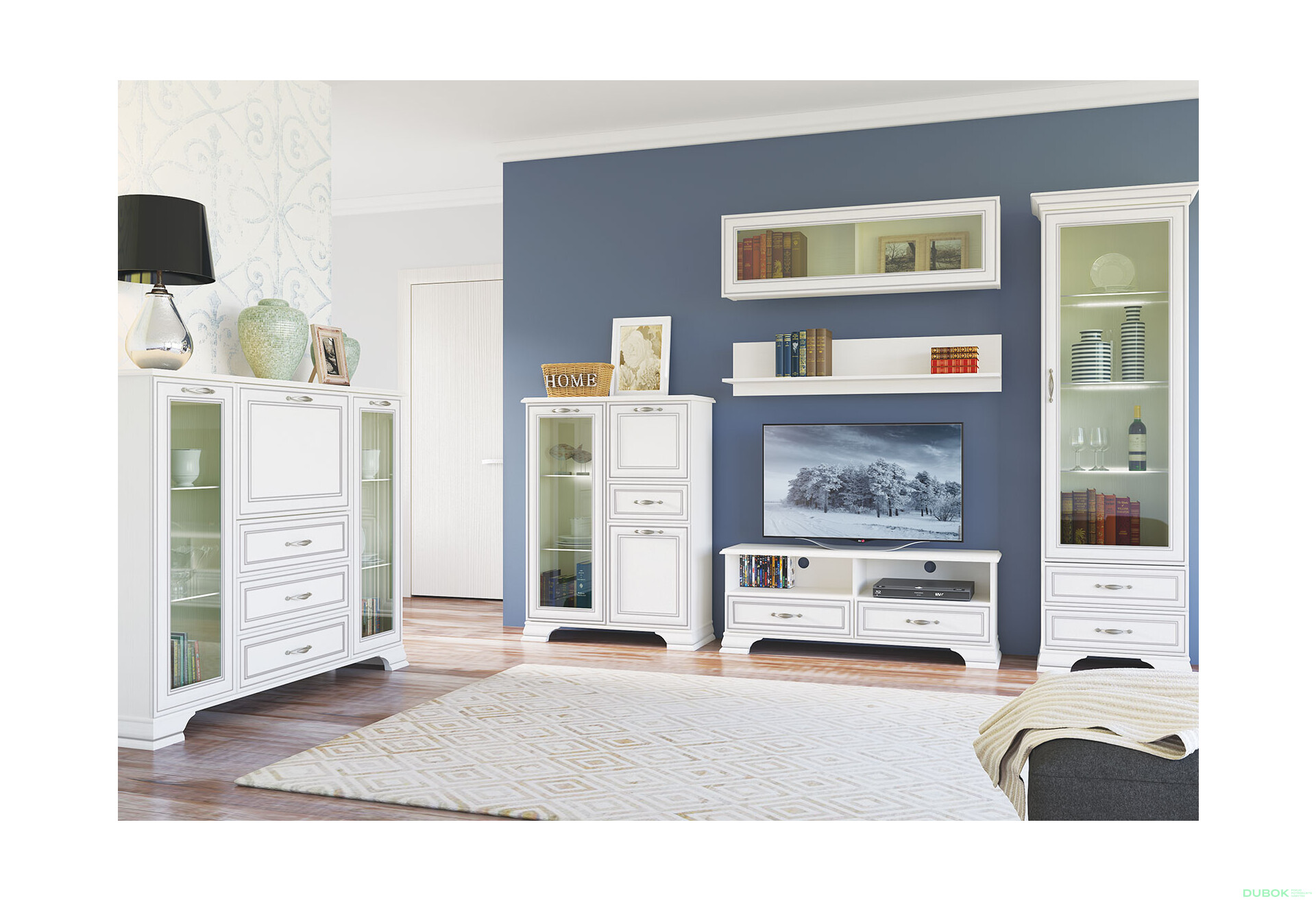 Obývací sestava I woodline krém Tiffany - Fotografie 1 Fotografie 1 - Obývací sestava I woodline krém Tiffany