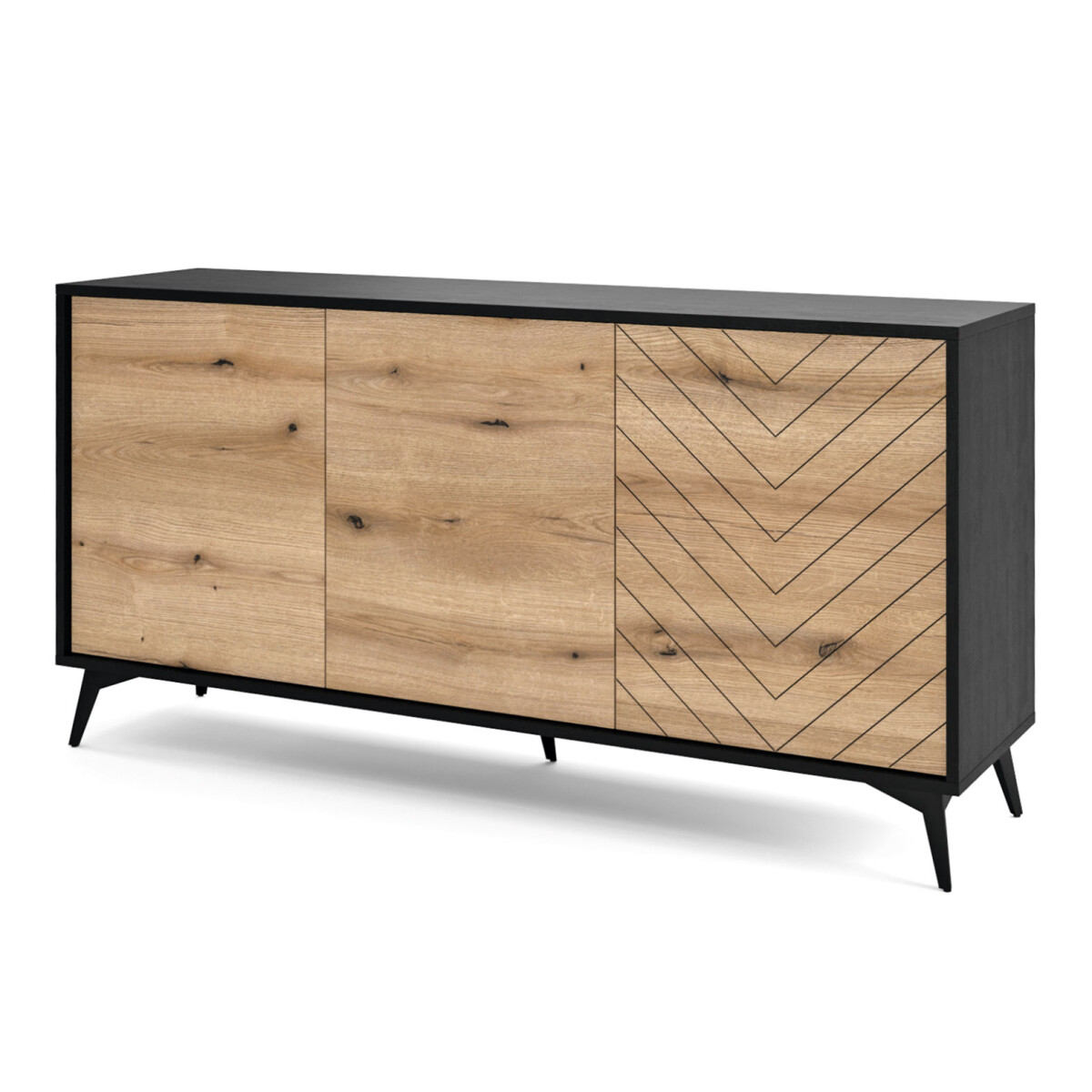 

Komoda K154 evoke dub / černá Diamond