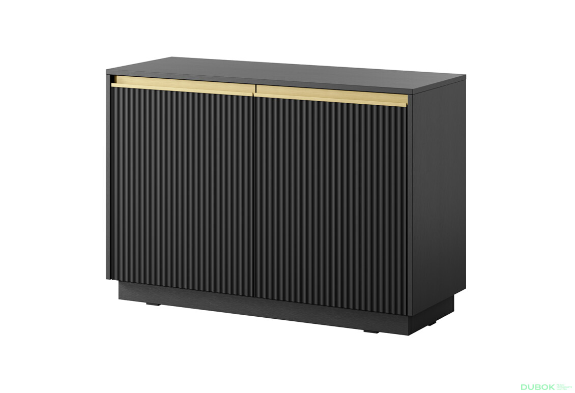 Komoda K-104 černá Royal - Fotografie 1 Fotografie 1 - Komoda K-104 černá Royal