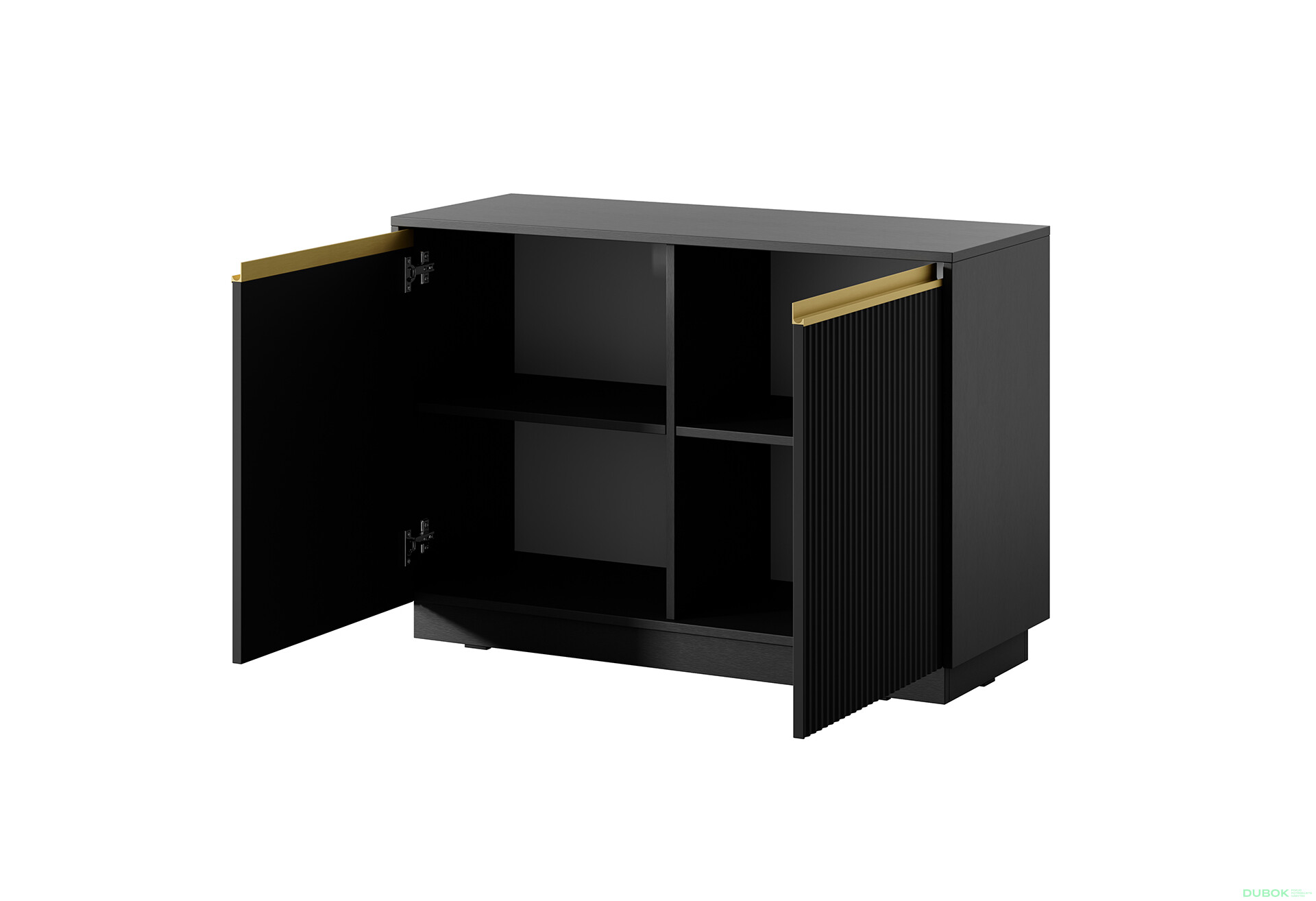 Komoda K-104 černá Royal - Fotografie 3 Fotografie 3 - Komoda K-104 černá Royal