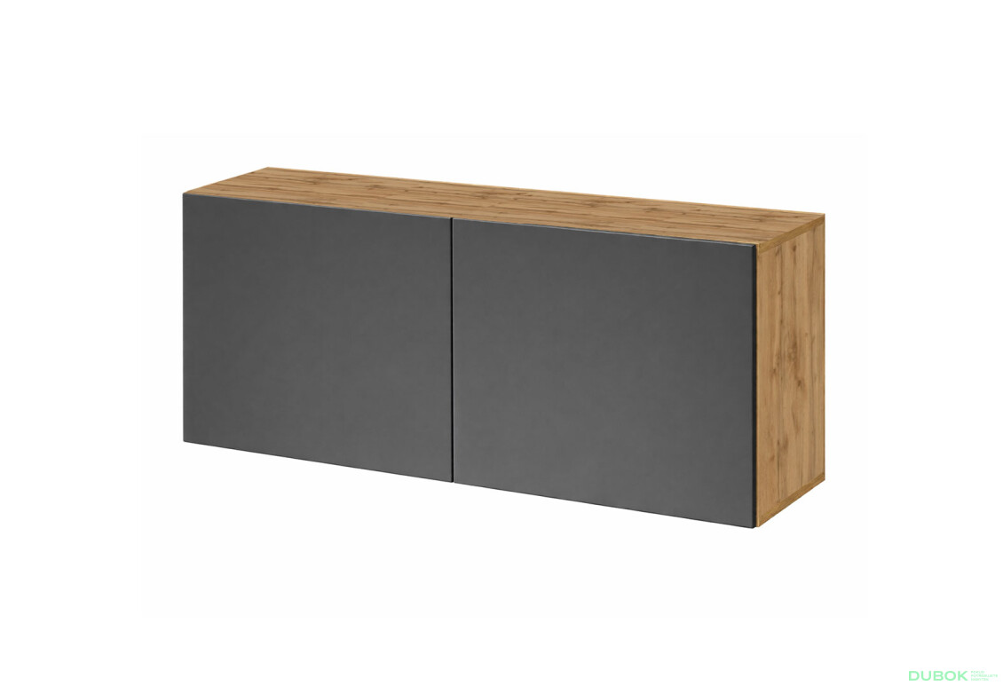 Nástavec na skříň 80 cm dub apalačský / grafit Space