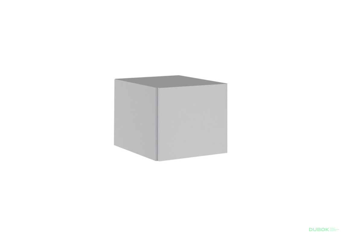 Mezipatro 1 dveře šedý lesk Megy