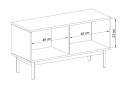 Fotografie 3 - TV stolek BRTV104 jackson hickory / grafit Basic