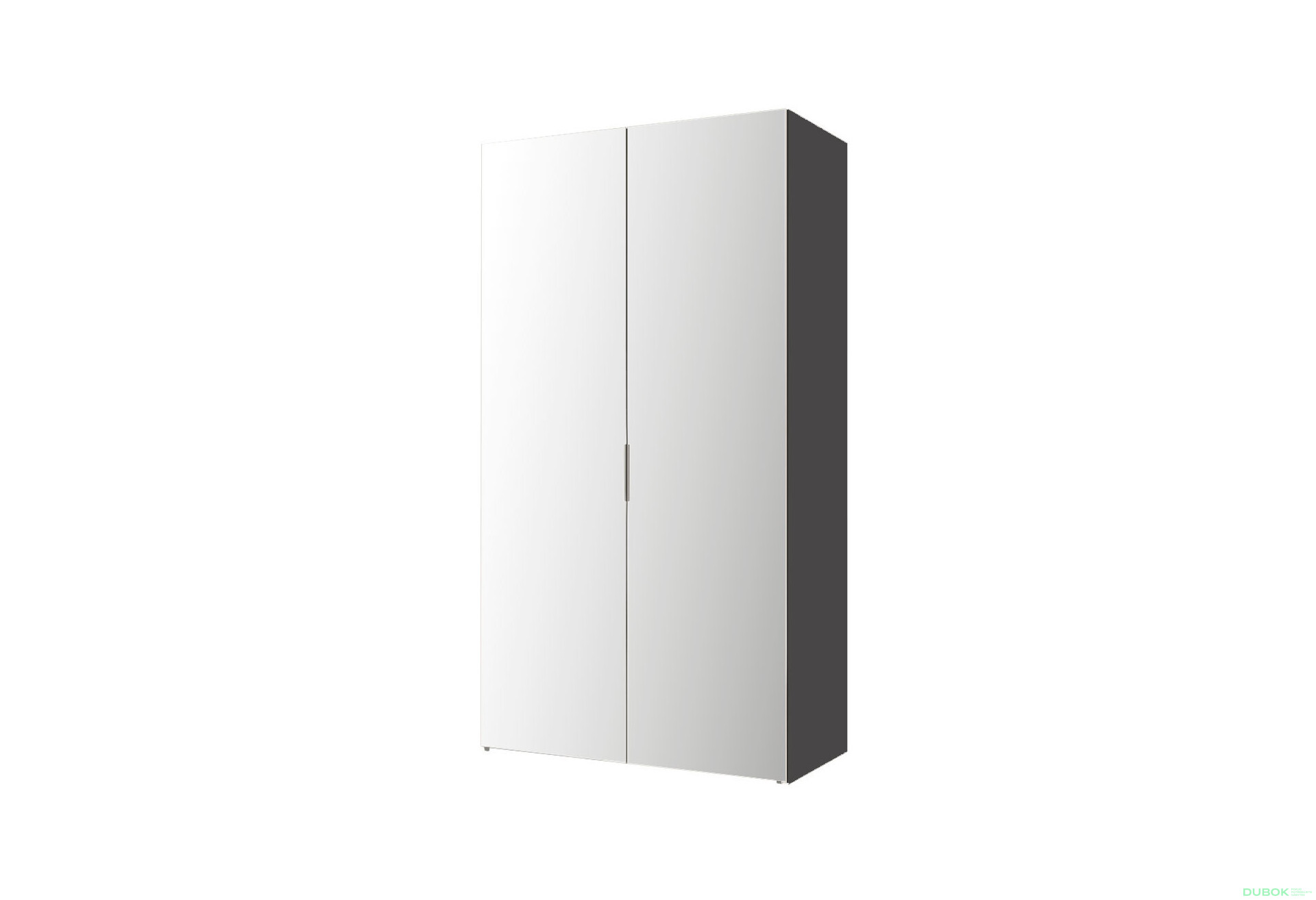 Skříň 2D 100 Zrcadlo, korpus antracit AL Módulní skříň Modus - Fotografie 1 Fotografie 1 - Skříň 2D 100 Zrcadlo, korpus antracit AL Módulní skříň Modus