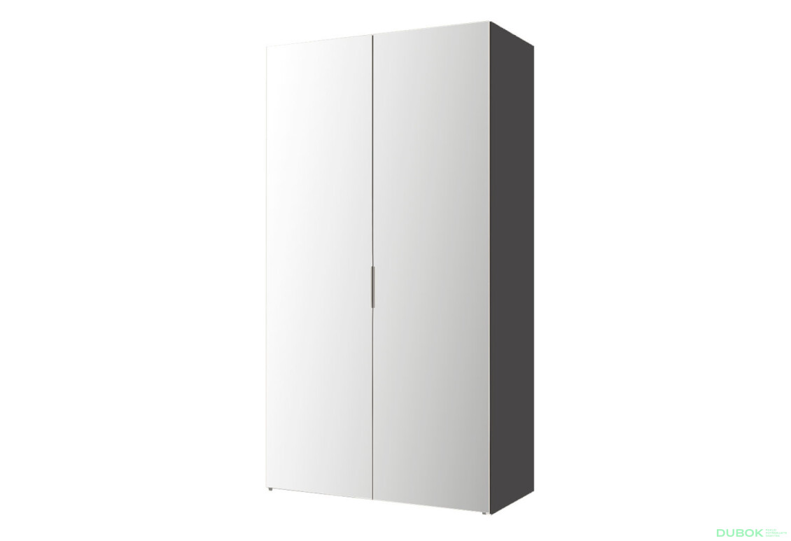Skříň 2D 100 Zrcadlo, korpus antracit AL Módulní skříň Modus - Fotografie 1 Fotografie 1 - Skříň 2D 100 Zrcadlo, korpus antracit AL Módulní skříň Modus