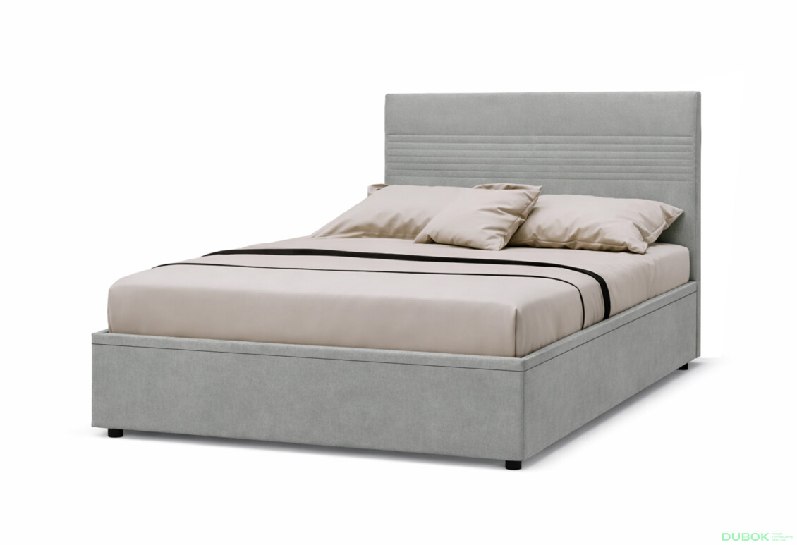 Postel Fro Line 160x200 s roštem, úložným prostorem Mono 246, šedá