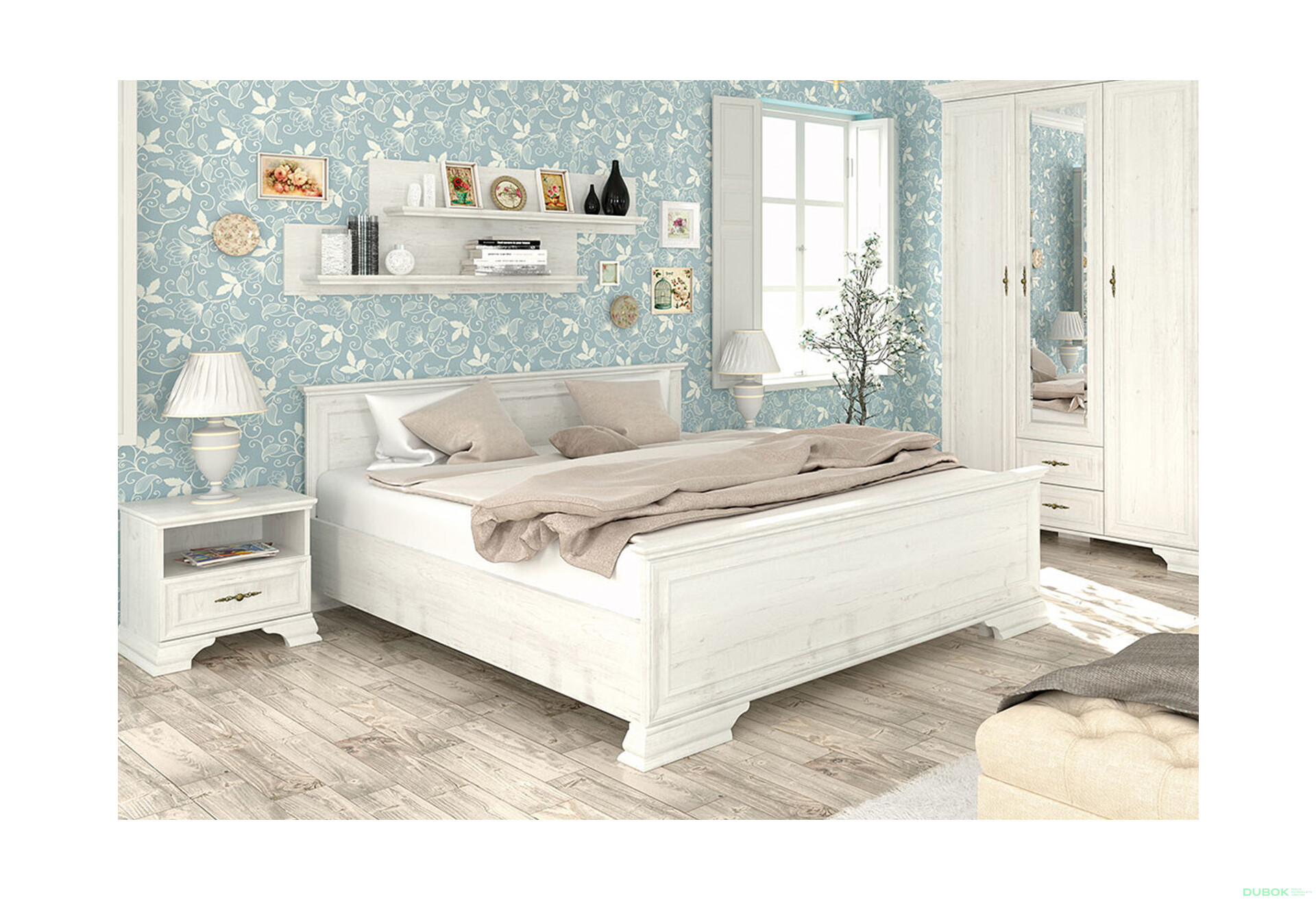 Fotografie 2 - Postel 160x200 s roštem borovice anderson Irys