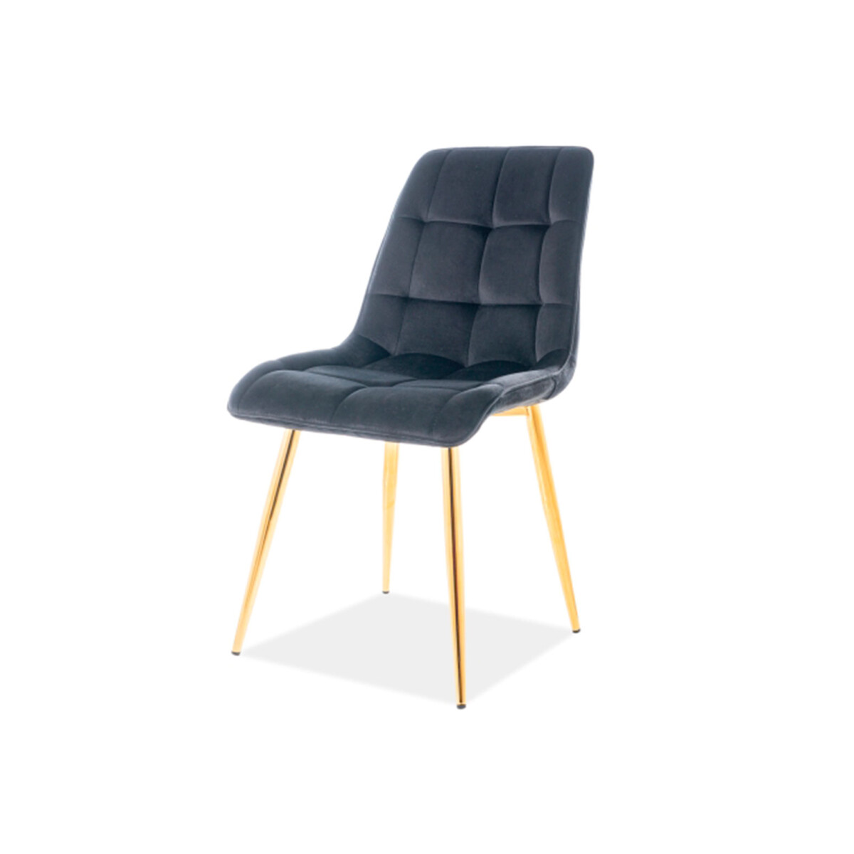 

Židle Chic Velvet černý Bluvel 19, zlatý kov