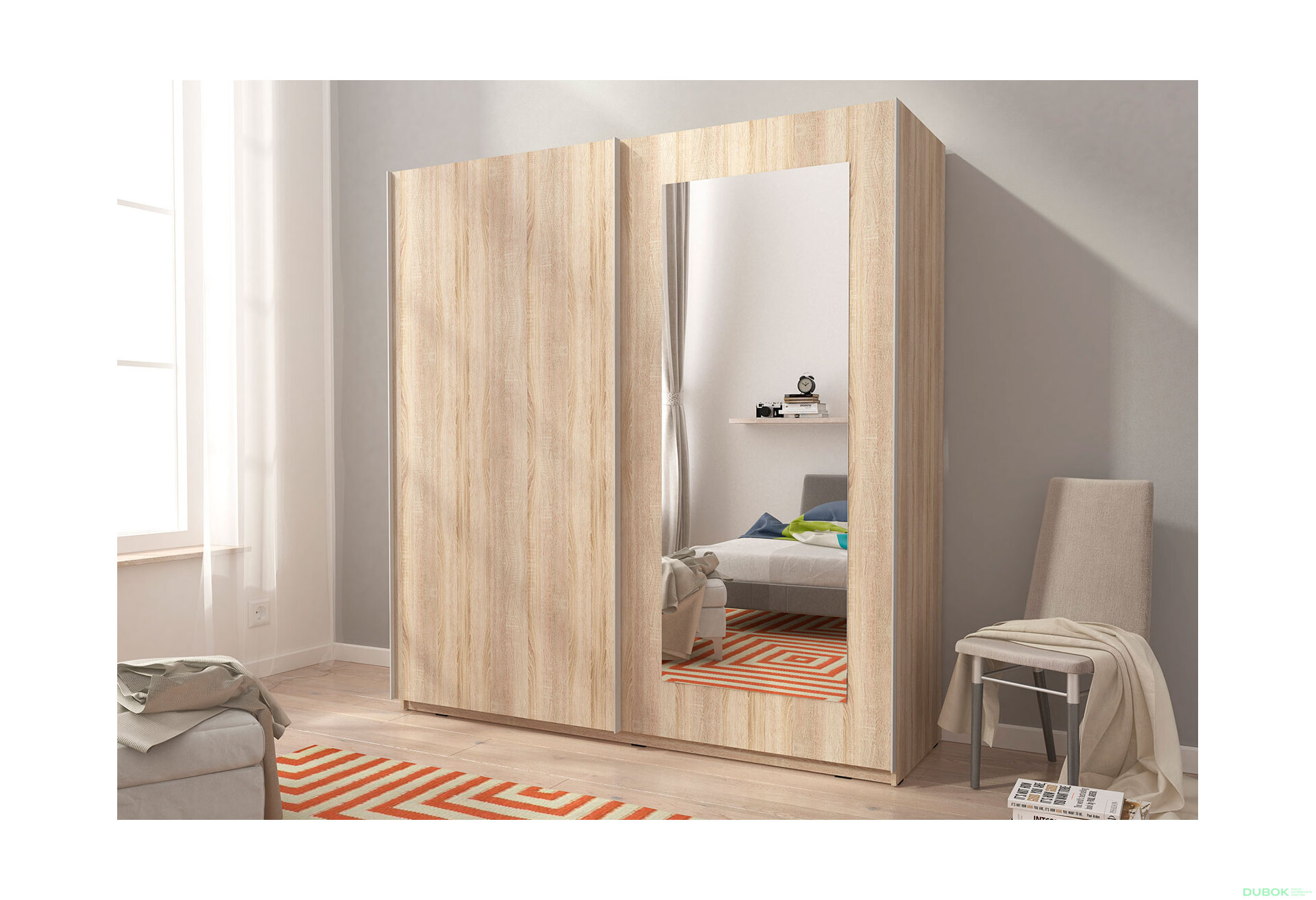 Fotografie 2 - Skříň Mika VIII 200 dub sonoma