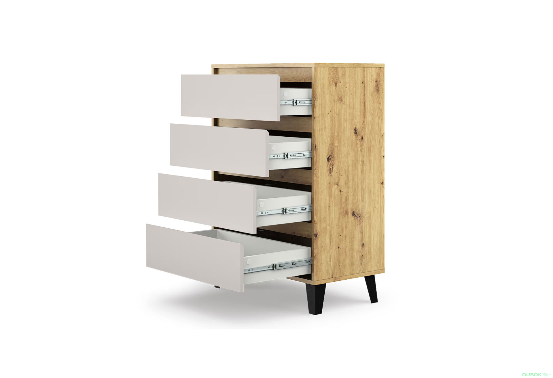 Fotografie 4 - Komoda Borg 4s/70 dub artisan / kašmír