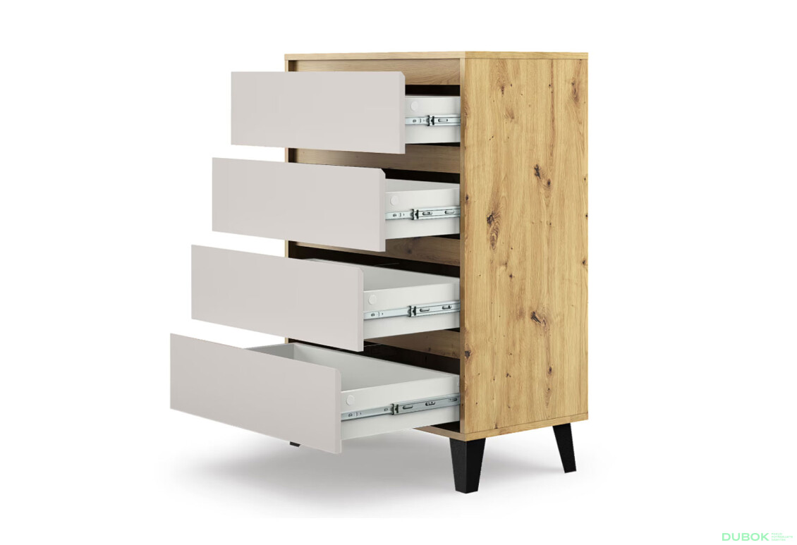 Fotografie 4 - Komoda Borg 4s/70 dub artisan / kašmír