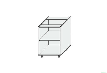 Nástavec na skříň 80 cm kašmír / grafit