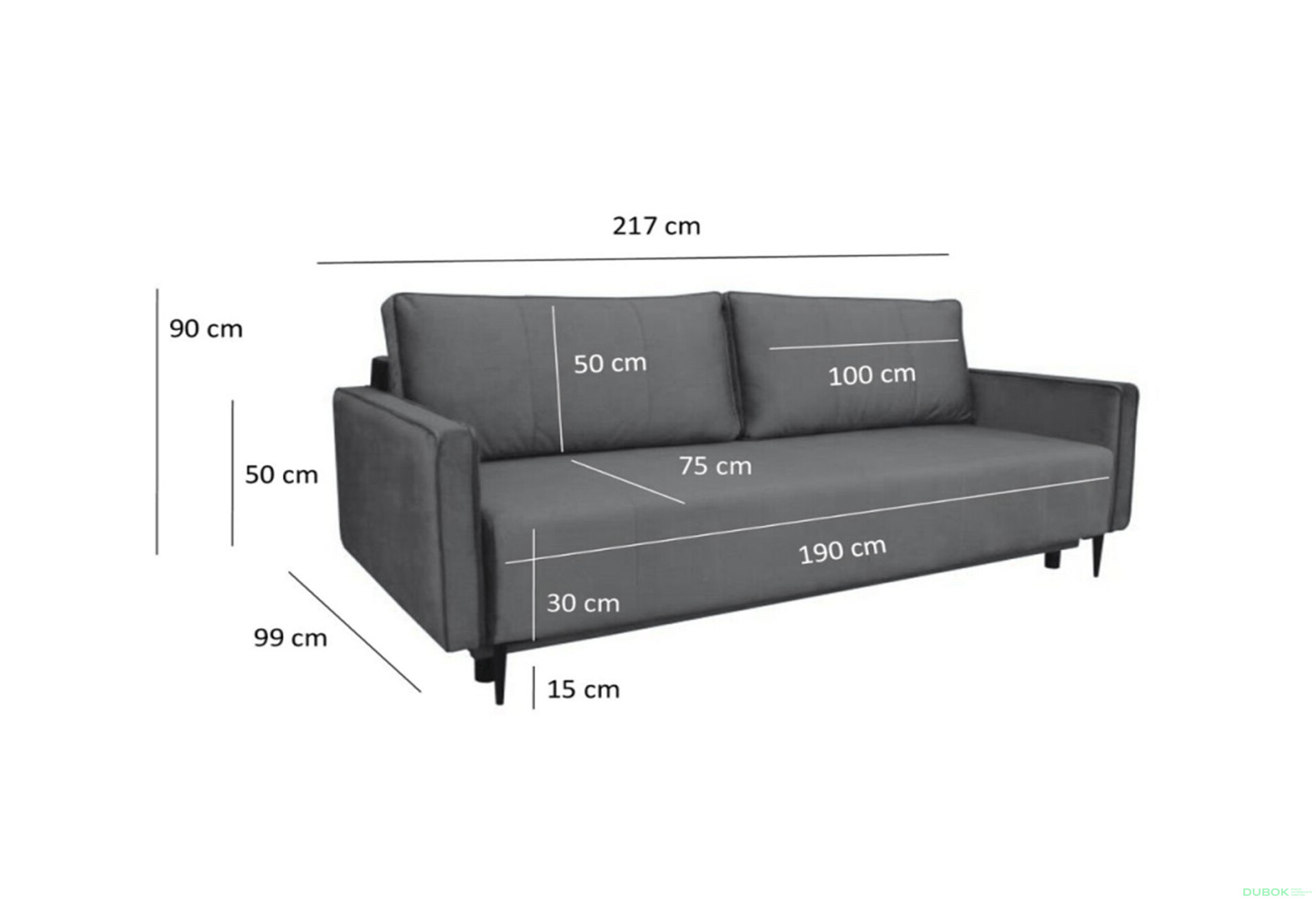 Pohovka Calmo 3DL Element23 - Fotografie 8 Fotografie 8 - Pohovka Calmo 3DL Element23