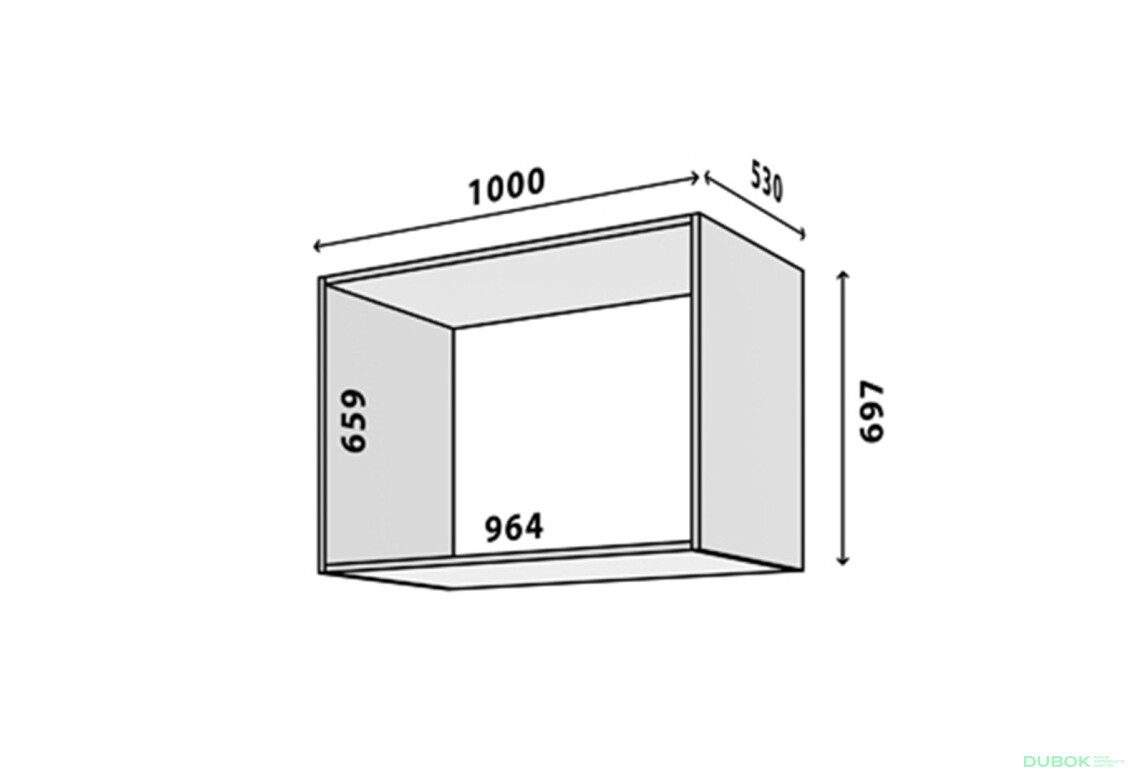 Fotografie 2 - Modul Modus № 22 A-1000x697 DTD 18 mm bílý