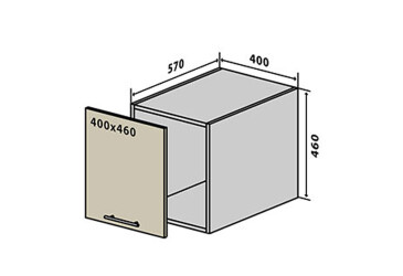 V70 Skříňka 1D 40 Flat