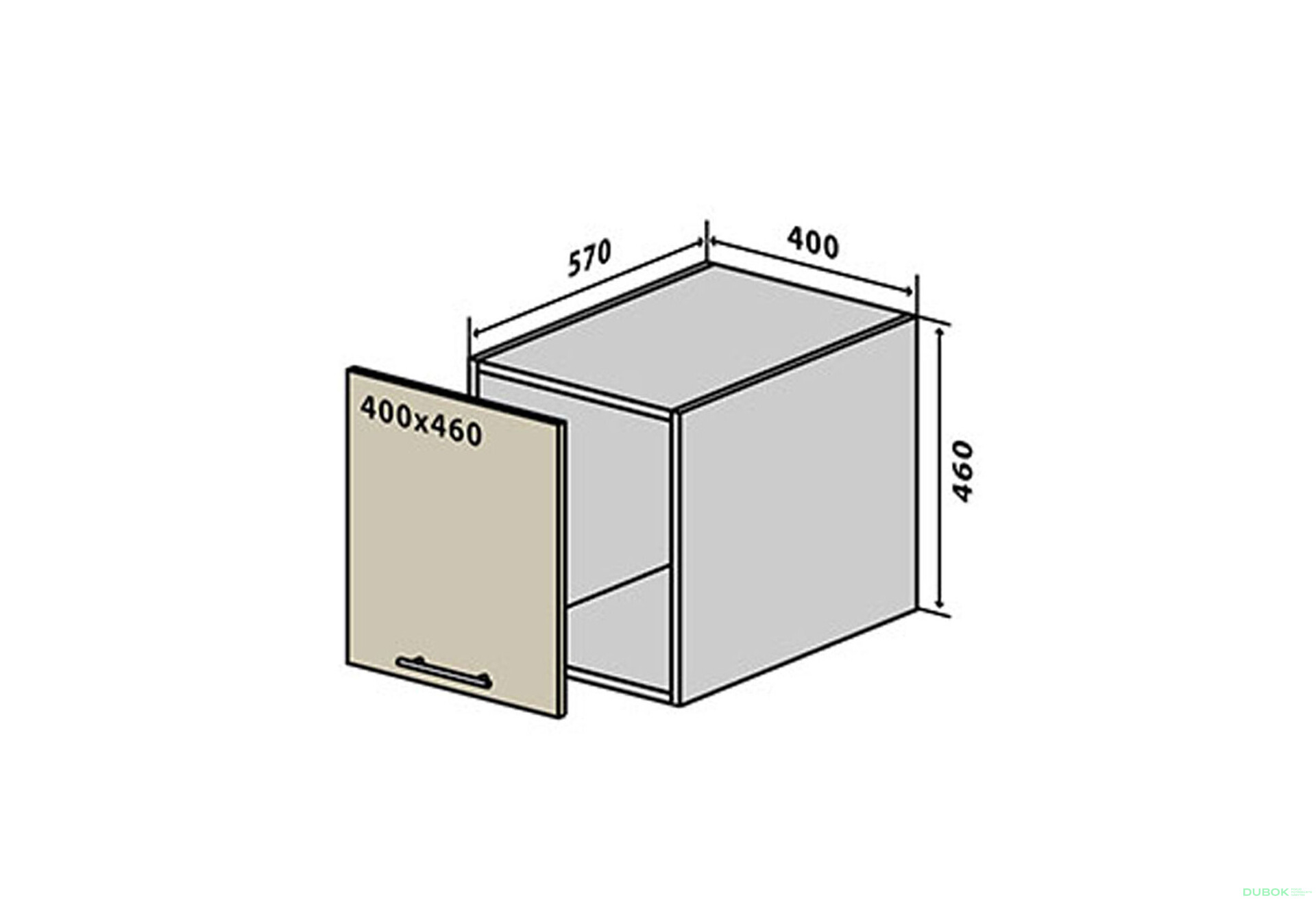 Fotografie 1 - V70 Skříňka 1D 40 Flat