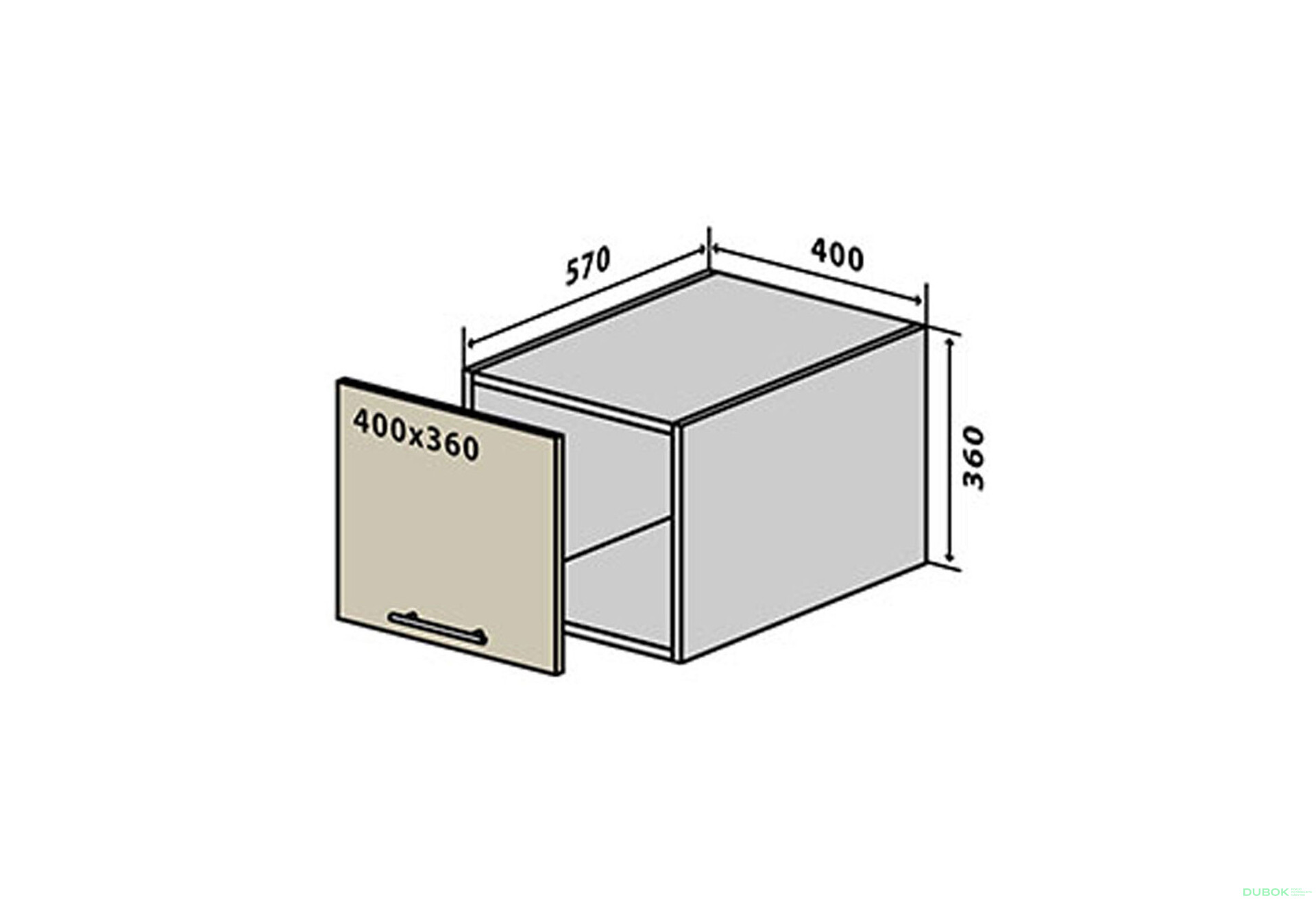 Fotografie 1 - V65 Skříňka 40 Flat