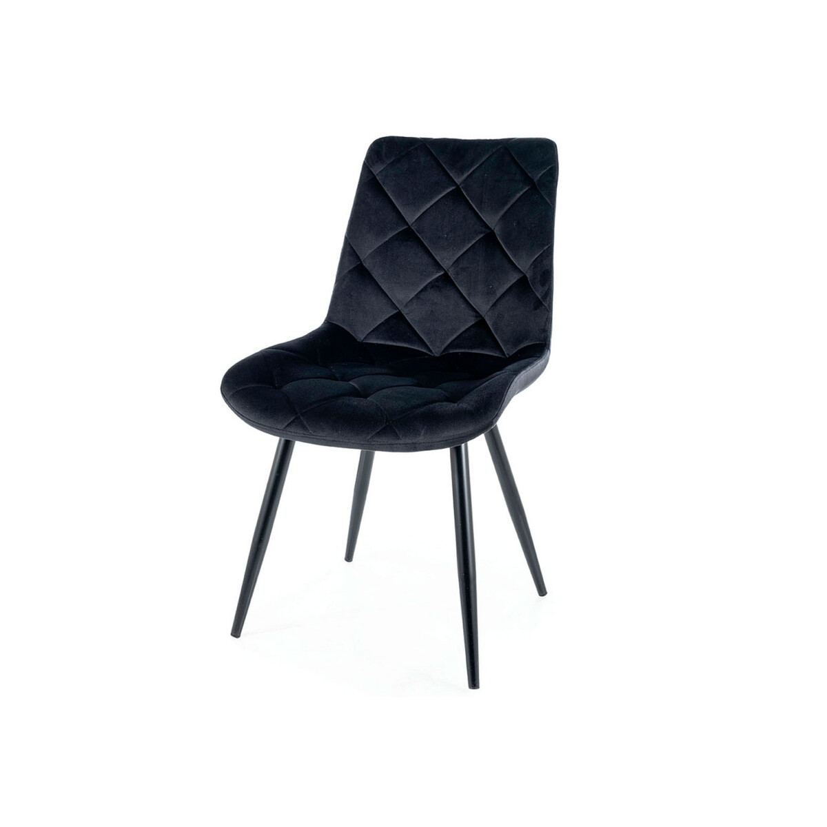 

Židle Ralph Velvet černý Bluvel 19, kov černá matná