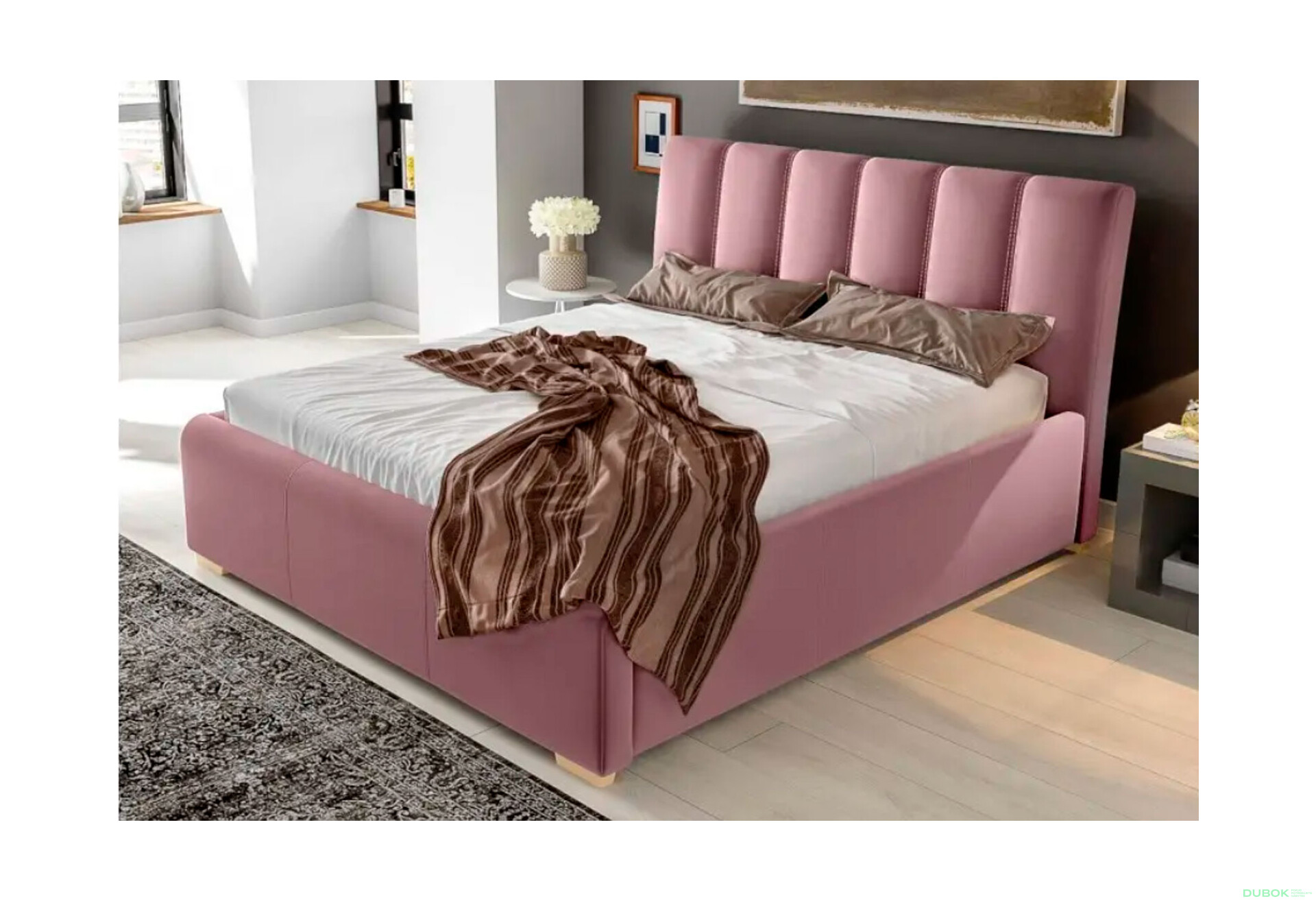 Fotografie 2 - Postel Everest 160x200 Matt Velvet 63 Davis G4 Buk