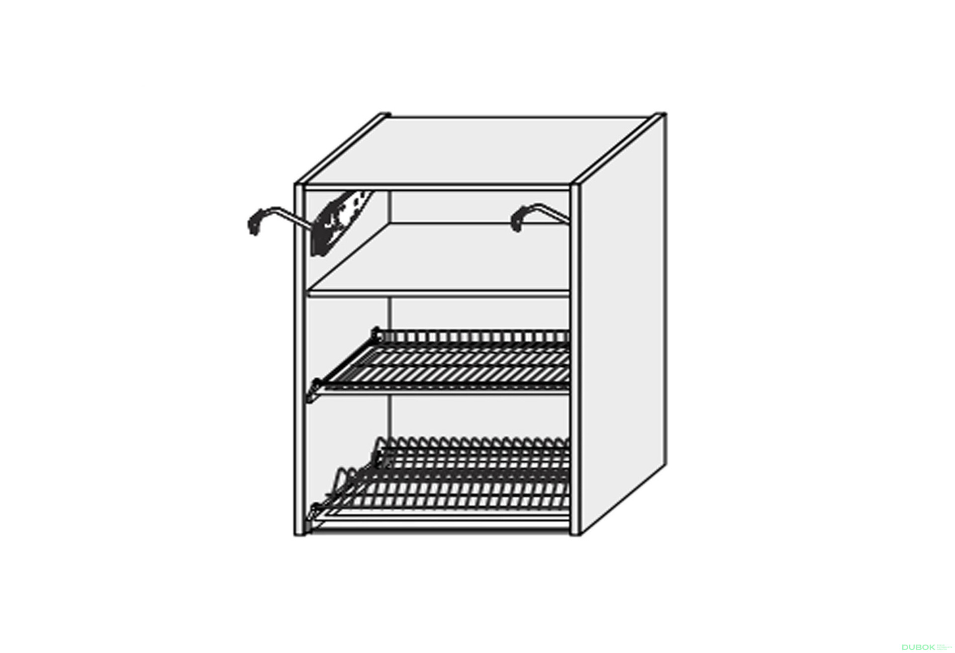 Fotografie 1 - Korpus 80V 2dv Sušák Aventos Pro Blum+GTV 900mm