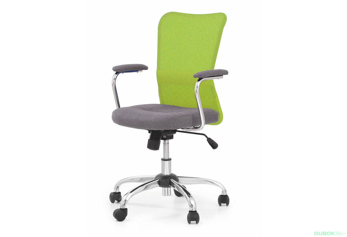 Otočné křeslo Andy popel / citronová