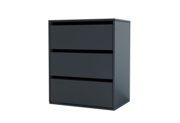 Komoda Idea K 760/600/3š šedý grafit