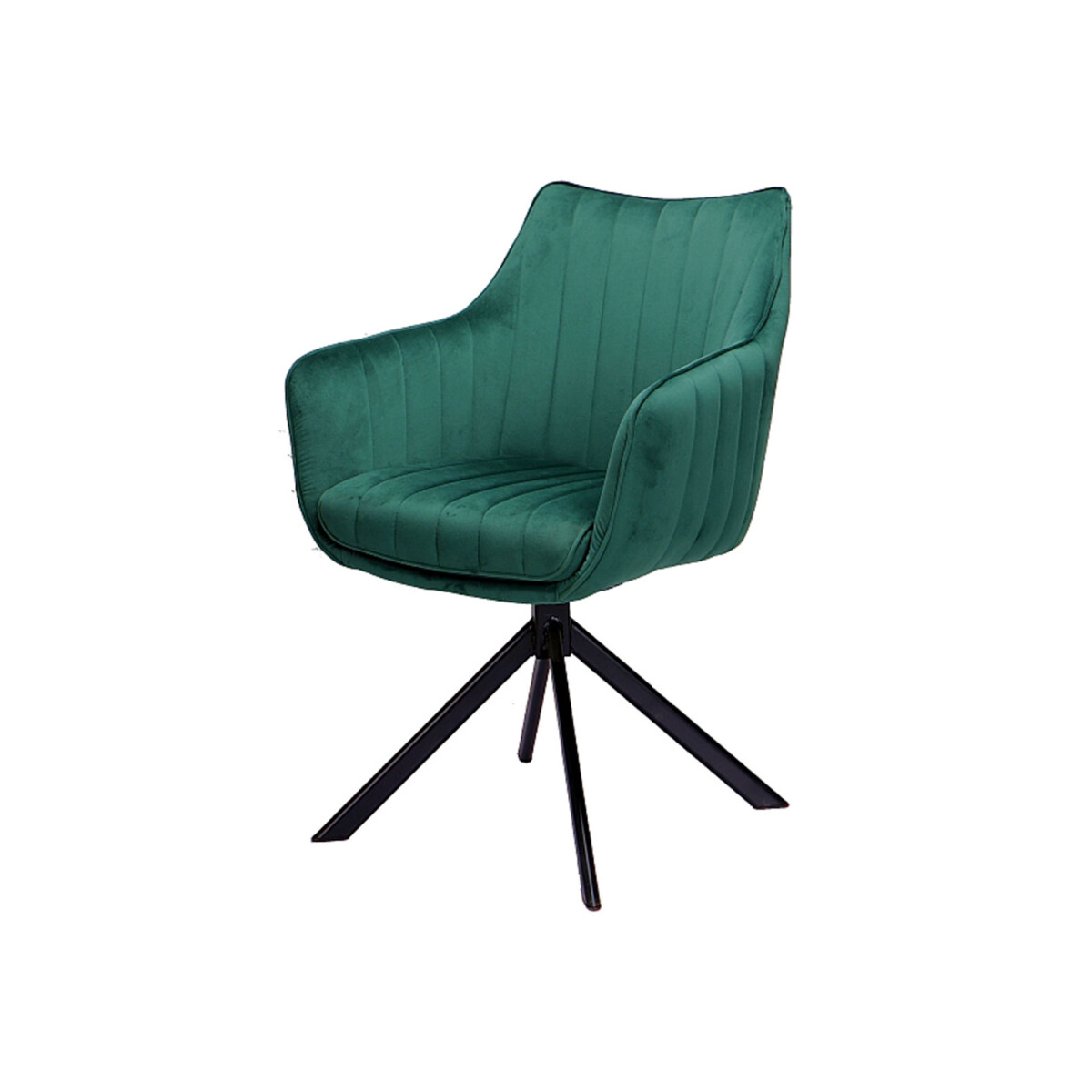 

Židle Azalia Velvet zelený Bluvel 78, matná černá kov
