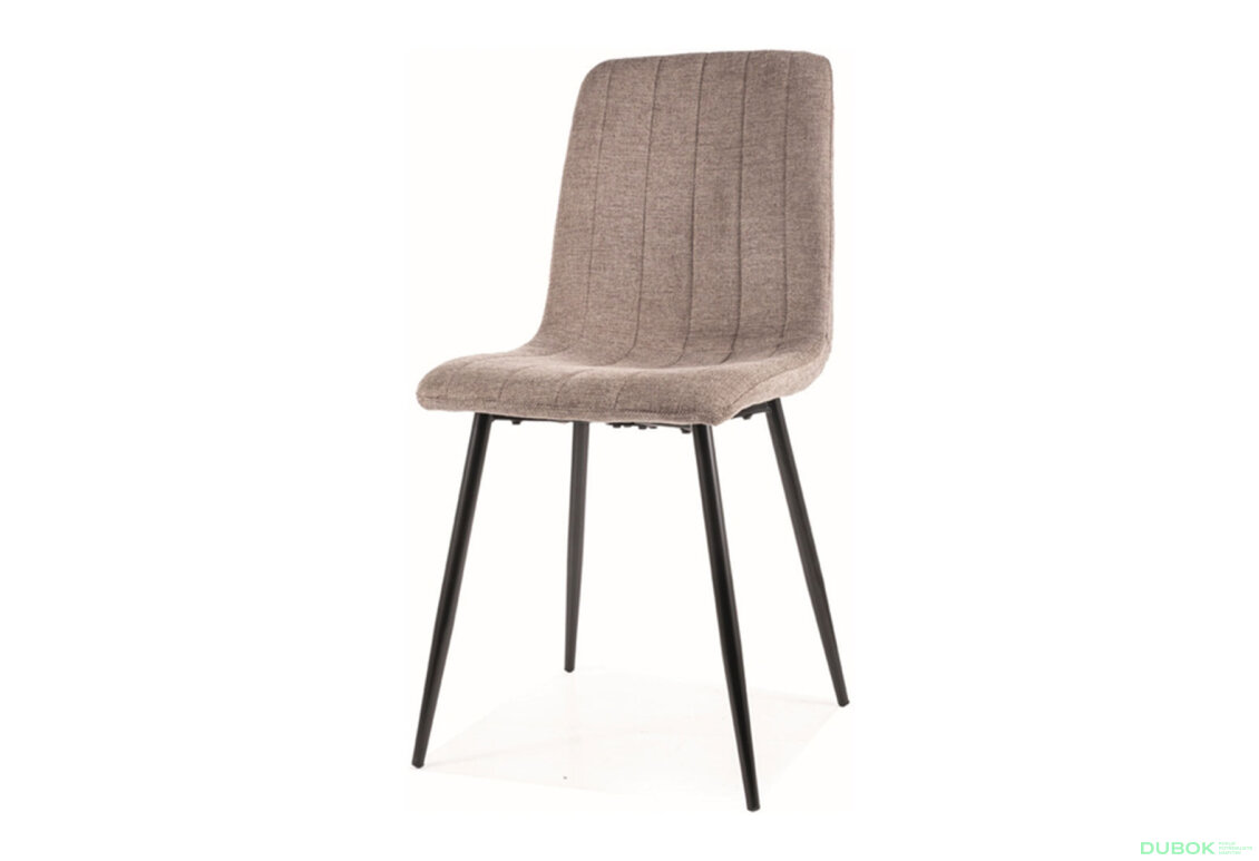 Židle Alan Brego 34 béž, matná černá kov