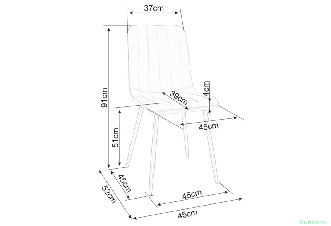 Fotografie 3 - Židle Alan Brego 34 béž, matná černá kov