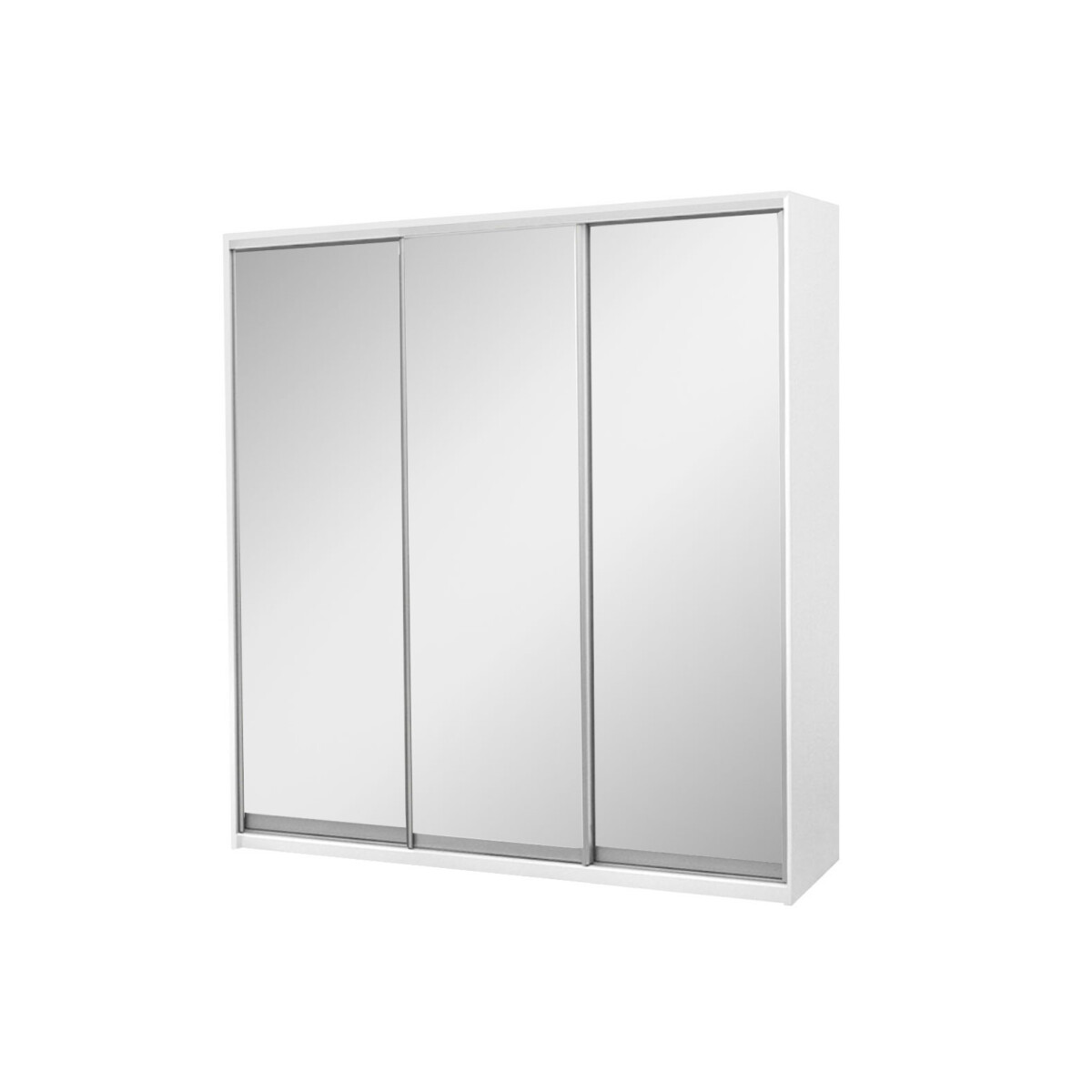 

Skříň s posuvnými dveřmi Komforto 3 zrcadla 222x240x60 cm bílá