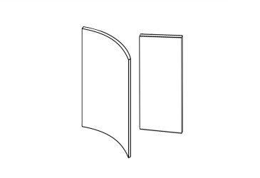 Fasáda 30N 1dv Rádiusní Ukončení 720mm Glorie
