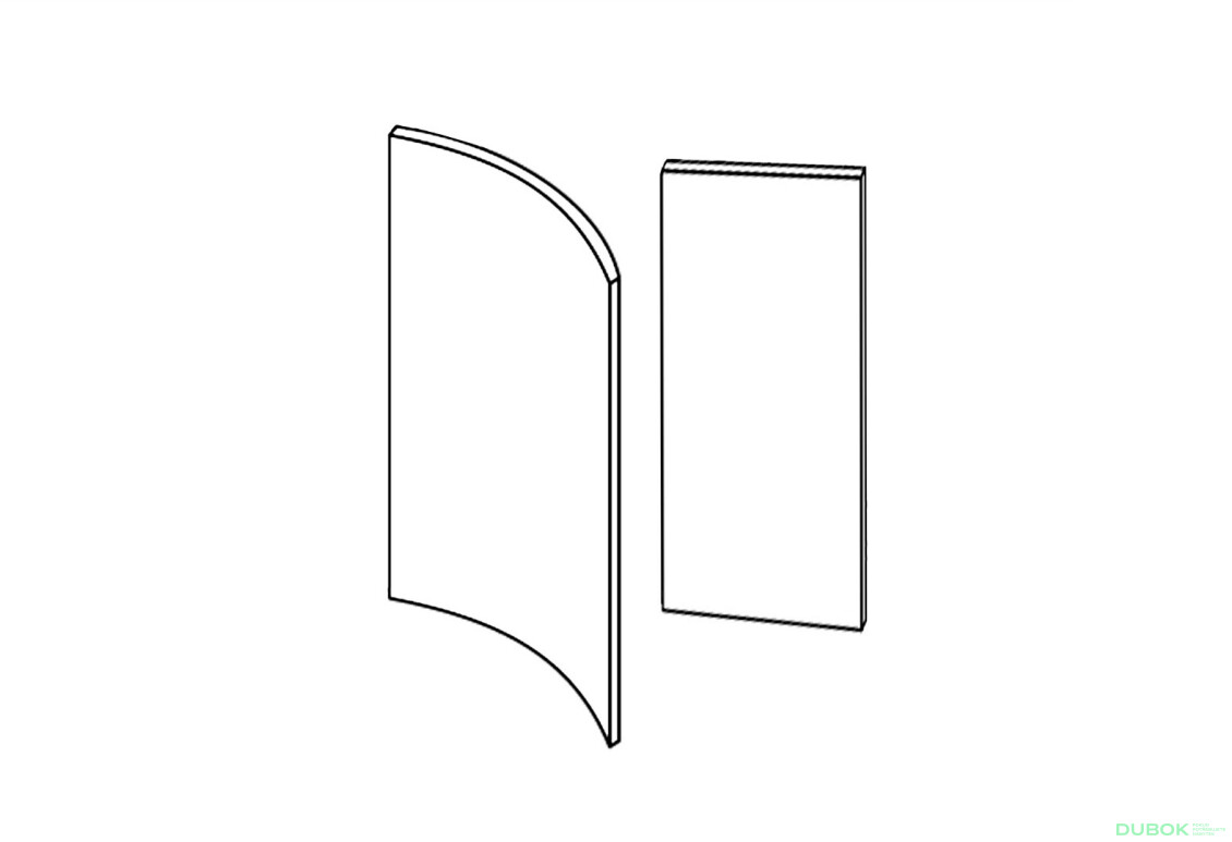 Fasáda 30N 1dv Rádiusní Ukončení 720mm Glorie