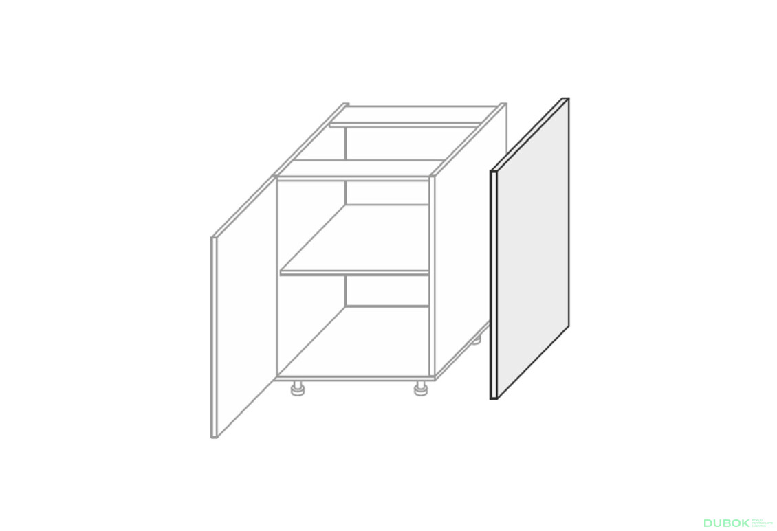 Boční panel dolní 820mm Leo