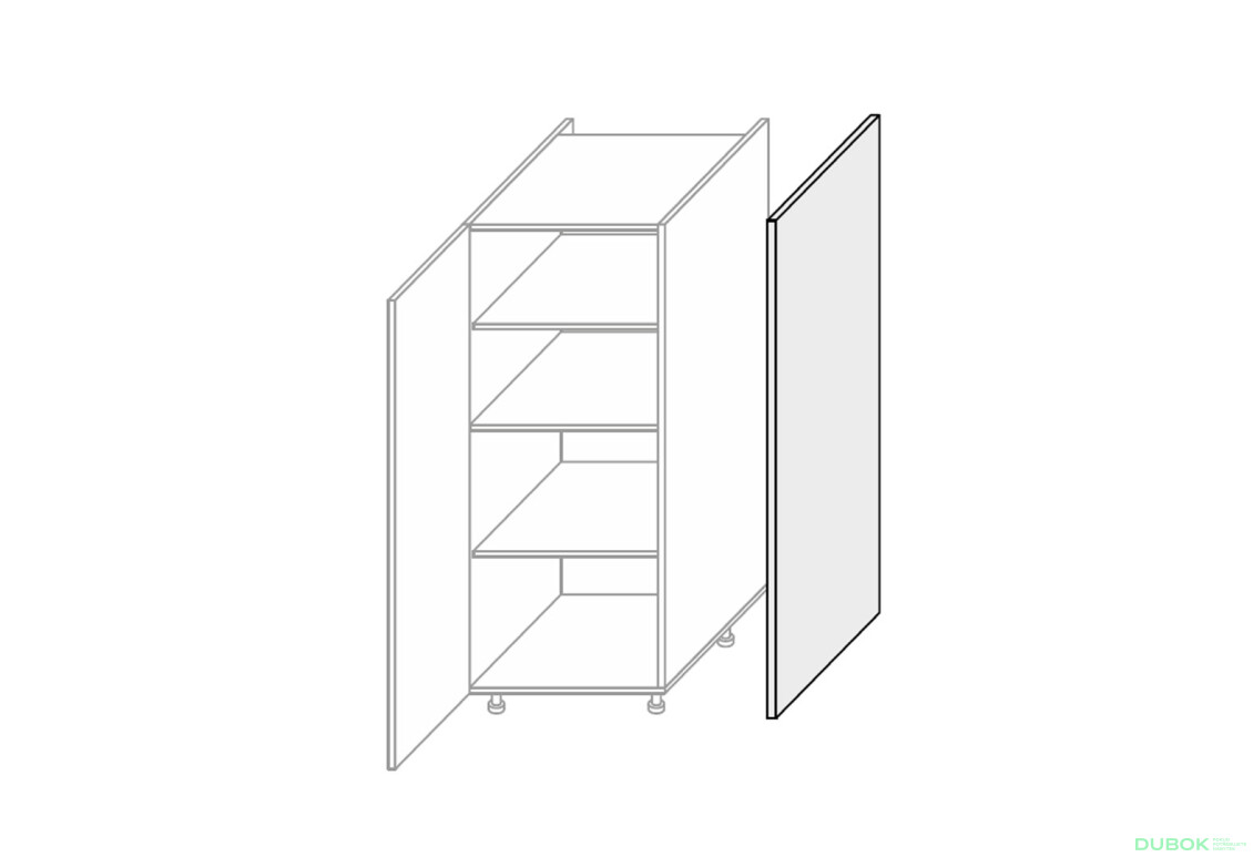 Boční panel skříně 1420 mm - Fotografie 1 Fotografie 1 - Boční panel skříně 1420 mm