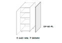 Boční panel skříně 1420 mm - Fotografie 2 Fotografie 2 - Boční panel skříně 1420 mm