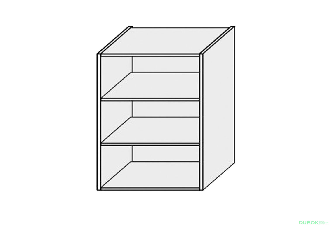 Korpus 60V 1dveřová Vitrína 720mm