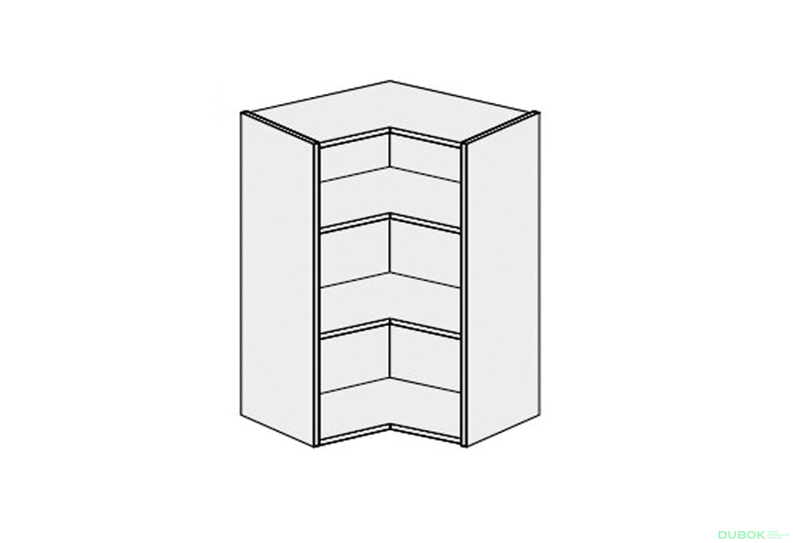 Korpus RohV 90° 2dv 650x650 900mm