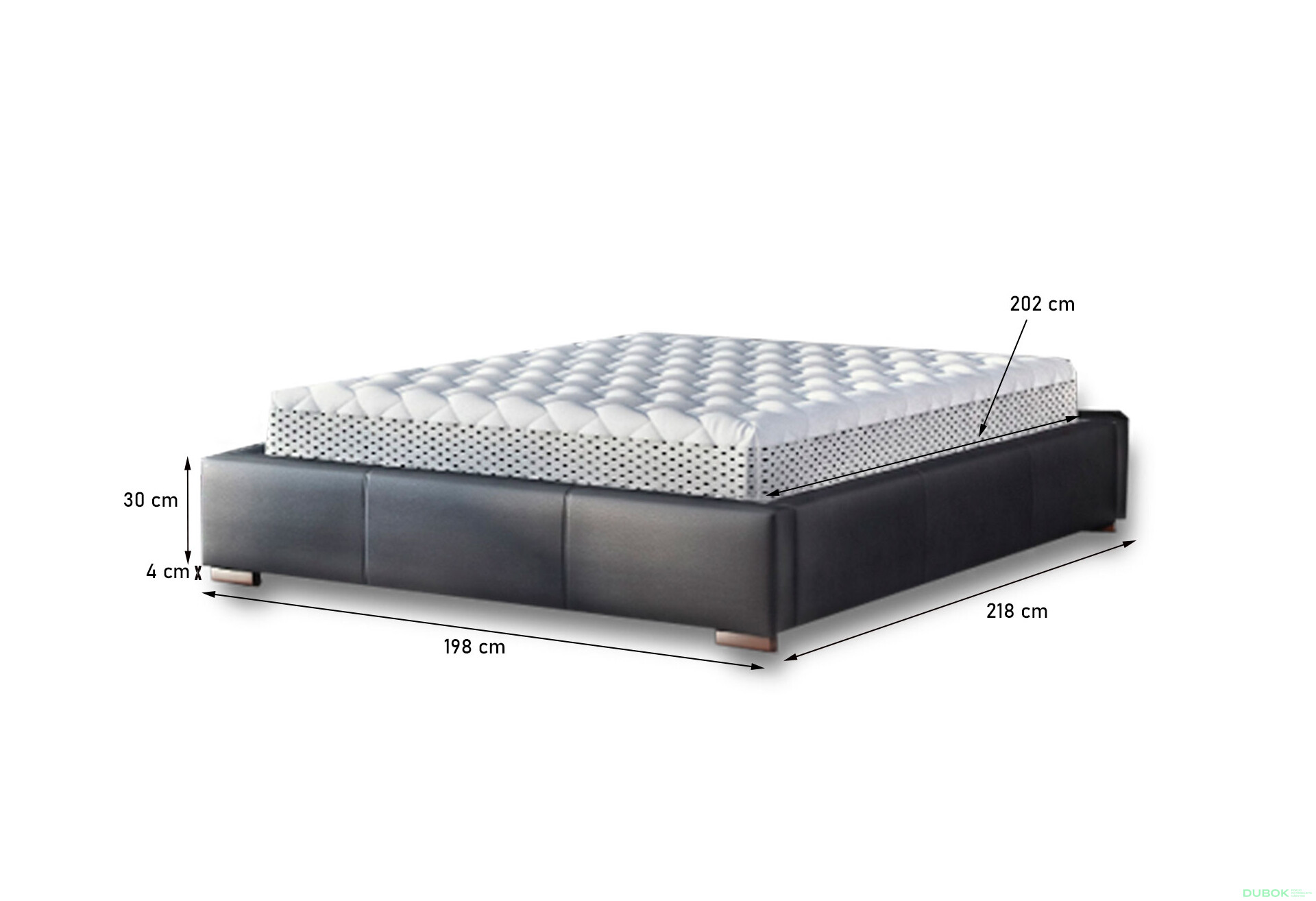 Fotografie 4 - Postel Polibox 180x200 Terra 99 Davis G4 Ořech