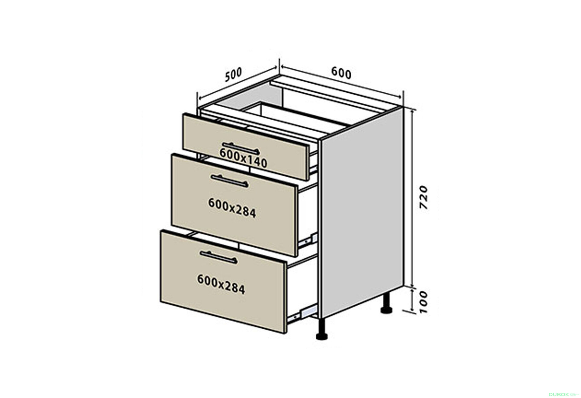 Fotografie 1 - N28 Skříňka 3Š 60 Sonata Luxe
